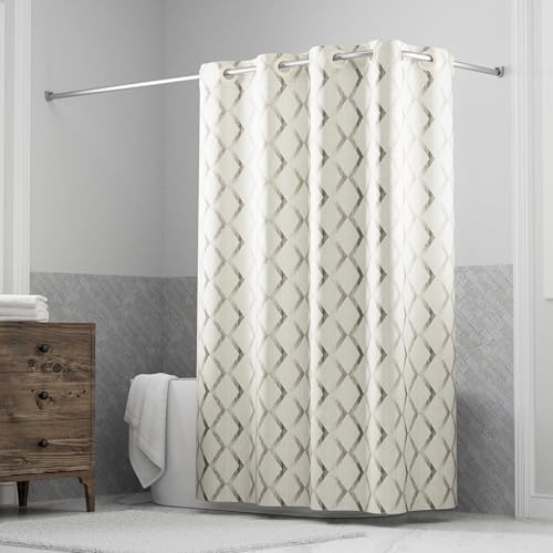 It's A Snap! Faux Silk Shower Curtain