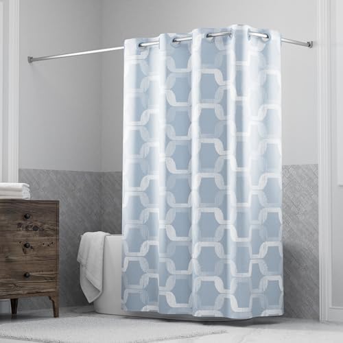 It's A Snap! Faux Silk Shower Curtain